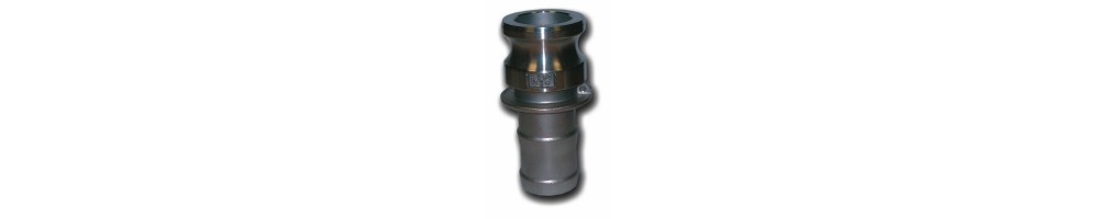 RVS Camlock mannelijk met tule Type E